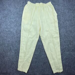Vintage Mill Valley Pants Womens PP Small Yellow Light 100% Cotton Elastic Taper